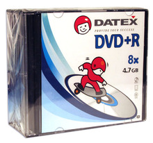 Носители инфомации DATEX DVD+R 4,7Gb 8x Slim 10 pcs