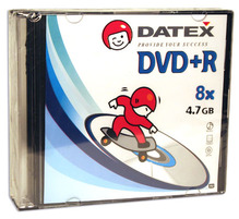 Носители инфомации DATEX DVD+R 4,7Gb 8x Slim 5 pcs