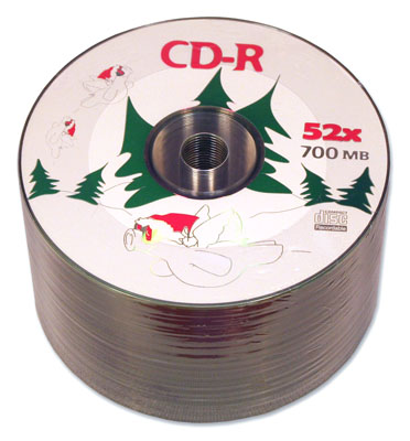 Носії інформації DATEX CD-R 700Mb 52x Bulk 50 pcs "Flying pigs"