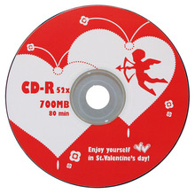 Носители инфомации DATEX CD-R 700Mb 52x Bulk 50 pcs "The Valentine 1"