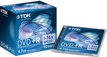 Носители инфомации TDK DVD+R 4.7Gb 16x Jewel 10 pcs LightScribe