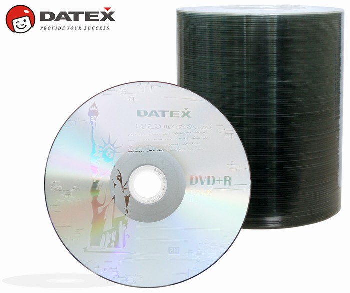 Носители инфомации DATEX DVD+R 4,7Gb 8x Bulk 100 pcs "Liberty"