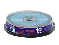 Носители инфомации FUJI CD-RW 700Mb 4-12x Cake 10 pcs