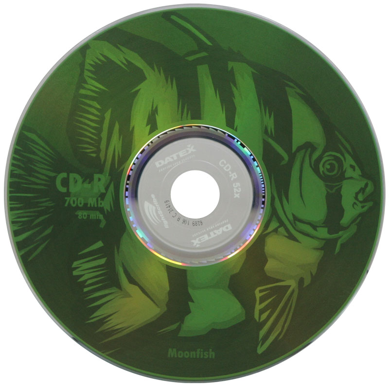 Носители инфомации DATEX CD-R 700Mb 52x Bulk 100 pcs LightScribe Green