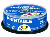 Носители инфомации FUJI DVD+R 4.7Gb 16x Cake 25 pcs Printable