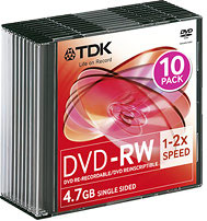 Носії інформації TDK DVD-R 4,7 Gb 16x Slim 20 pcs