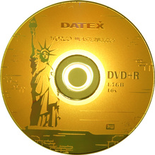 Носители инфомации DATEX DVD+R 4,7Gb 16x Bulk 100 pcs "Liberty" Gold