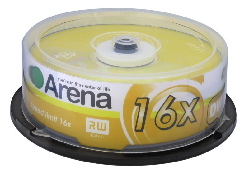 Носії інформації ARENA DVD+R 4,7 Gb 16x Cake 25 pcs