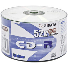 Носії інформації RIDATA CD-R 700Mb 52x Bulk 50 pcs