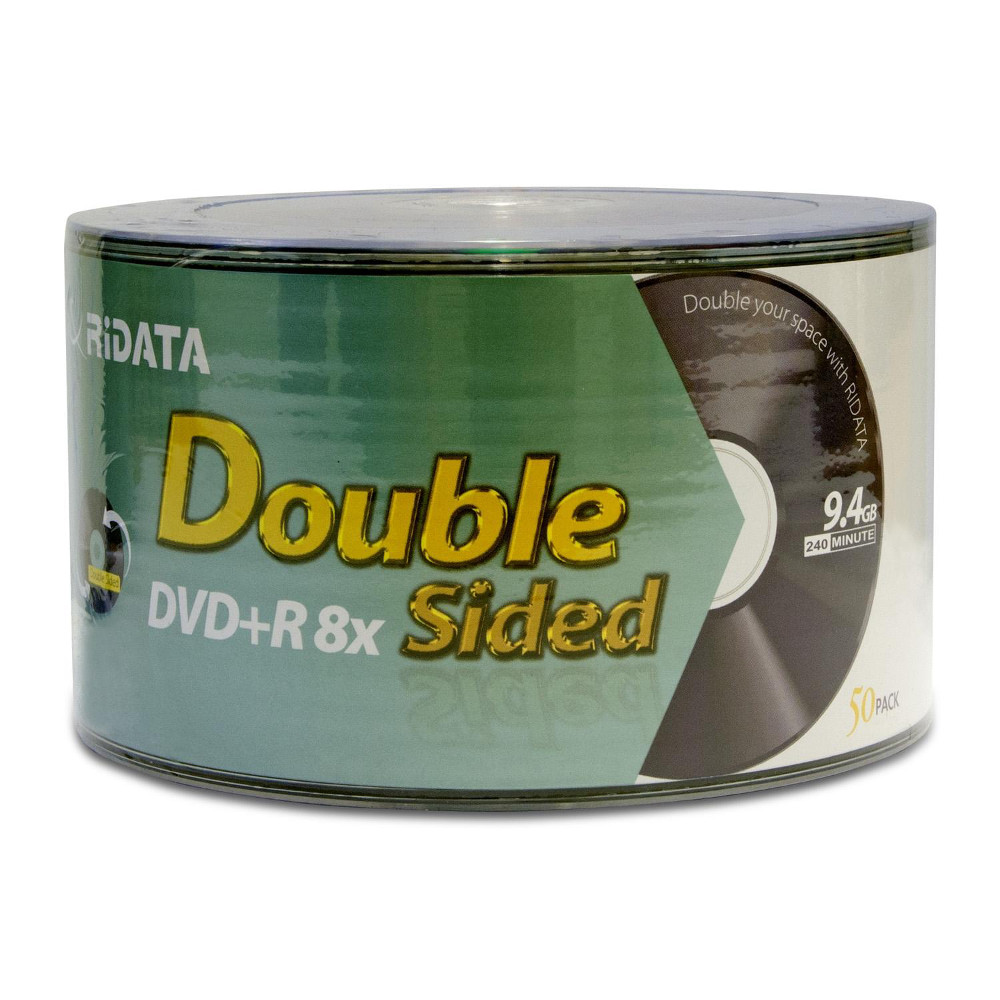 Носії інформації RIDATA DVD+R 9.4 Gb 8x Bulk 50 pcs DoubleSide