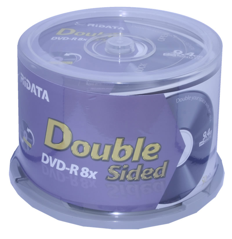 Носії інформації RIDATA DVD-R 9,4 Gb 8x Cake 50 pcs DoubleSide