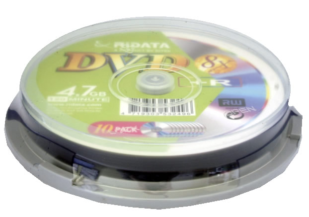 Носії інформації RIDATA DVD+R 4,7 Gb 8x Cake 10 pcs