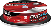 Диски DVD EMTEC DVD+RW 4,7GB/4x CakeBox 10