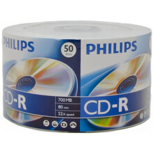 Носії інформації PHILIPS CD-R 700MB 80min 52x Bulk 50 pcs