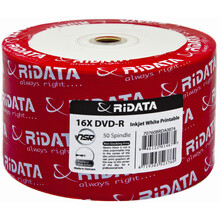 Носители информации RIDATA DVD-R 4,7Gb 16x Bulk 50 pcs Printable (fullface)