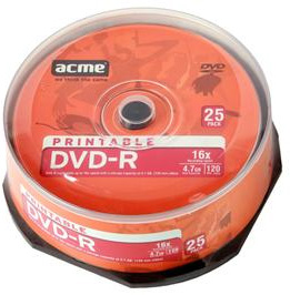 ACME DVD-R 4,7GB 16X Cake Box 25pcs