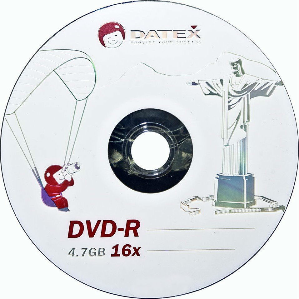 Диск DATEX DVD-R 4,7Gb 16x Bulk 50 pcs "Jesus in Rio" (907WEDRKAF005/9070EDRKAF038) ЦЕНА УКАЗАНА ЗА 1 ДИСК True