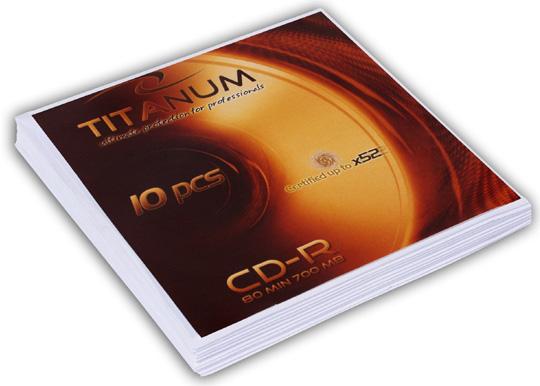 Носители инфомации TITANUM CD-R 700MB 52x Soft Pack 10 pcs