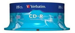 Носители инфомации VERBATIM CD-R 700Mb 52x Wagon Wheel 25 pcs Extra 43726