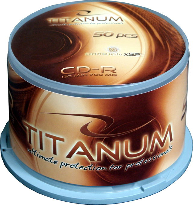 Носители инфомации TITANUM CD-R 700MB 52x Cake 50 pcs