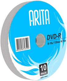 Носители информации ARITA DVD-R 4,7Gb 8-16x Bulk 10 pcs