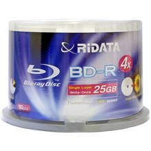 Носії інформації RIDATA BD-R SL 25Gb 4x Cake 50 pcs GlossyPrint (fullface)