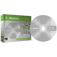 Носії інформації RIDATA M-DISC BD-R 25Gb 4x Slim 3pcs Printable (fullface)