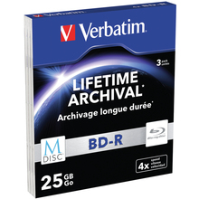 Носії інформації VERBATIM M-DISC BD-R 25Gb 4x Slim 3pcs (43827)