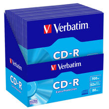 Диск VERBATIM CD-R 700Mb 52x Jacket 50 pcs Pack Extra (43843-02)