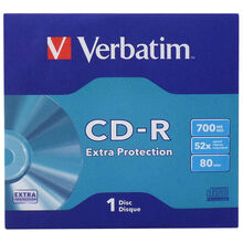 Диск VERBATIM CD-R 700Mb 52x Jacket 1 pcs Extra 43843