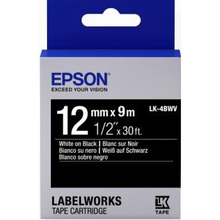 Лента EPSON LK-4BWV Black 12мм/9м (C53S653002)