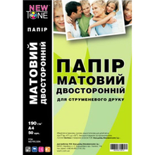 Фотопапір NEWTONE матовий двосторонній 190г/м кв A4 50 л (MD190.50N)