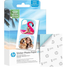 Фотобумага HP CutOut Sticker Zink 2"x3" 30 шт (HPIZ2X330C)