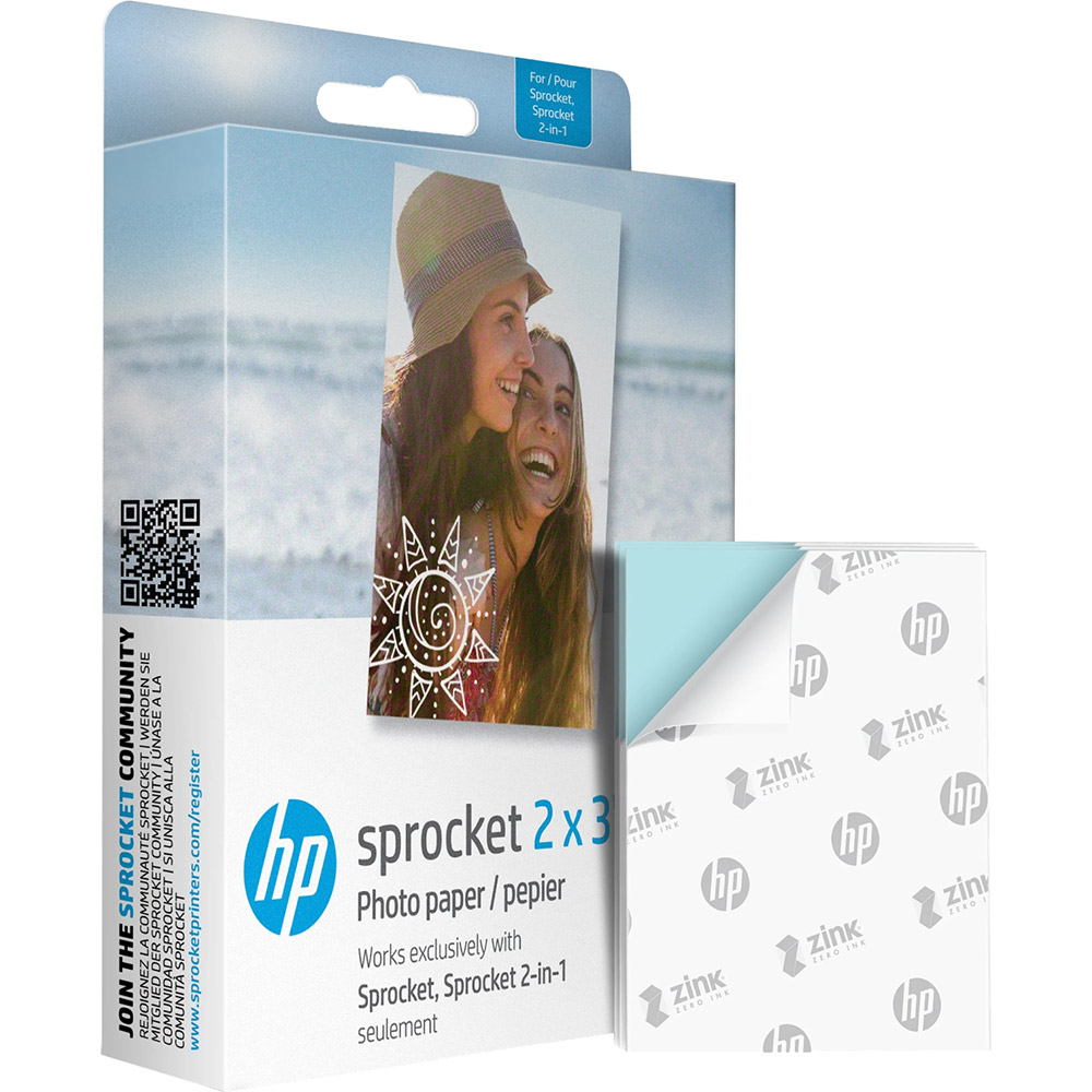 Фотобумага HP Sprocket Zink 2"x3" 100 листов (HPIZ2X3100) Формат 5x7.6