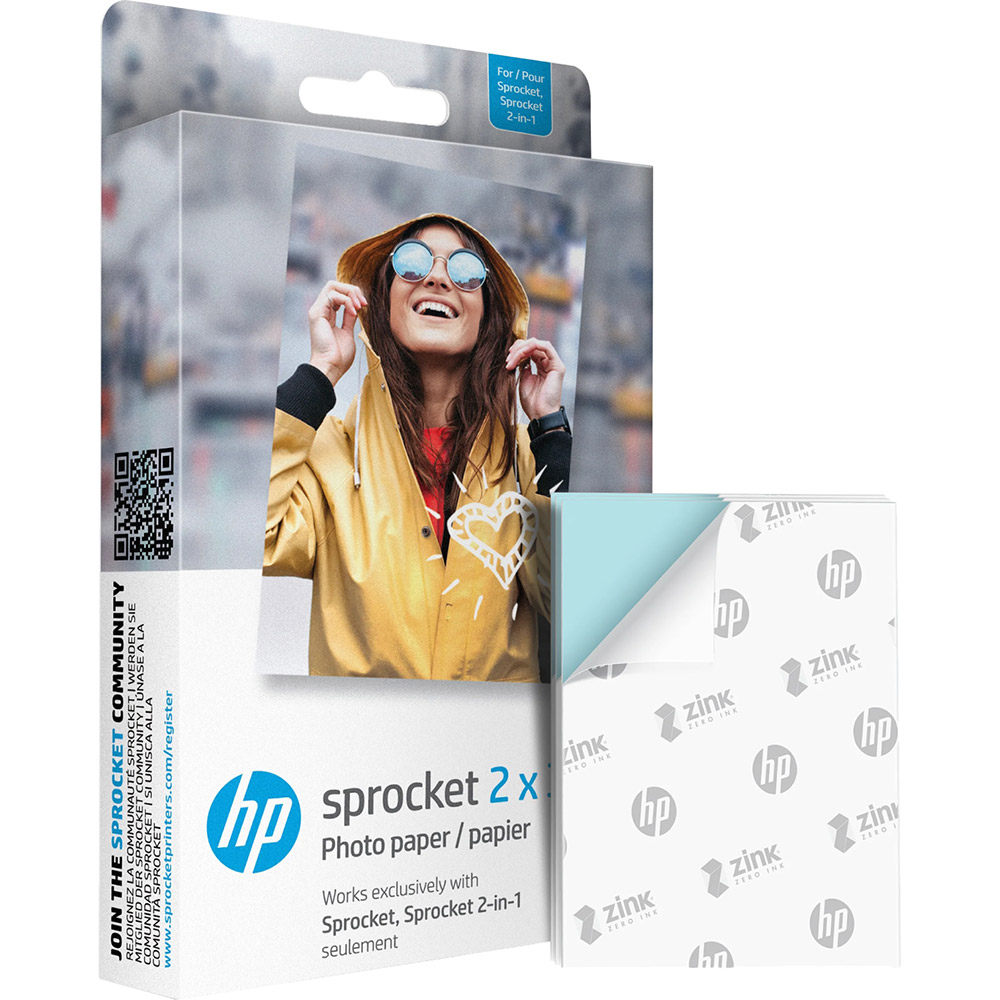 Фотобумага HP Sprocket Zink 2"x3" 50 листов (HPIZ2X350) Тип фотобумага