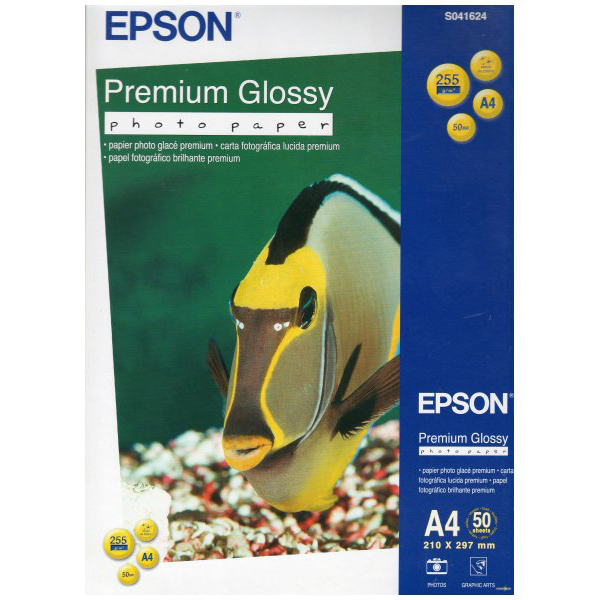 Фотобумага EPSON Premium Glossy Photo Paper 255гм2 A4 50л (C13S041624)