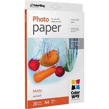 Фотопапір COLORWAY папір матовий 190 г 20 л (PM190020A4)