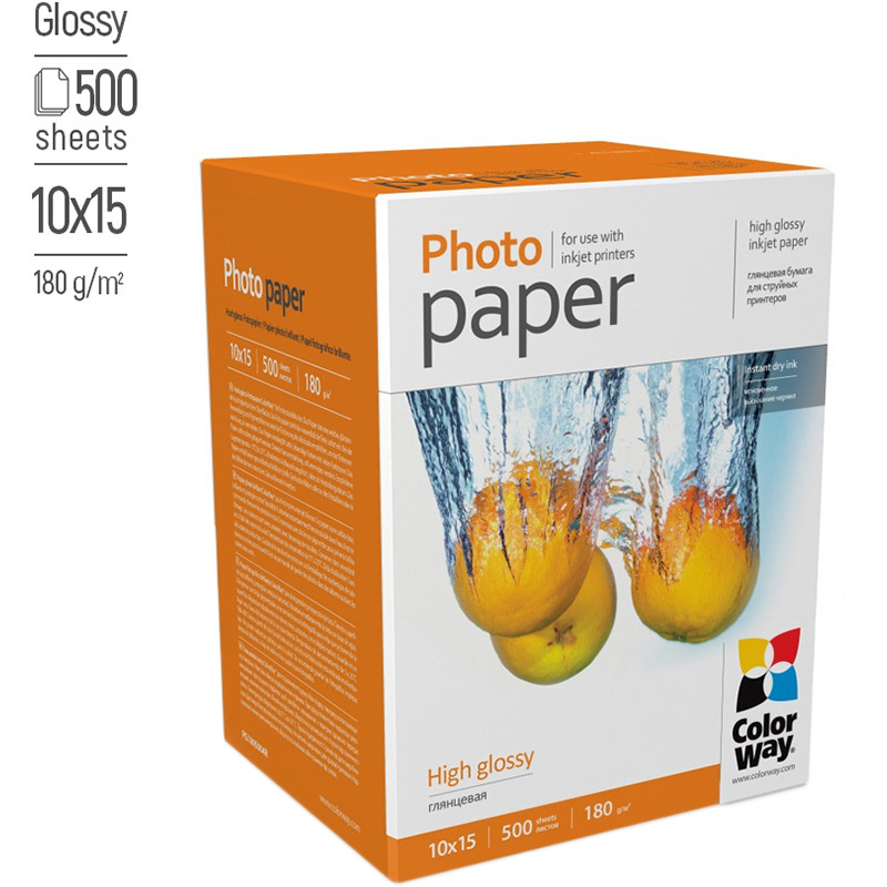 фотопапір CW 180г/м, 10х15 (PG1805004R) Тип фотопапір