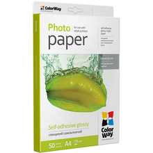 Папір для друку CW глянцевий самокл. 135/80г/м, A4 ПСГ135-50