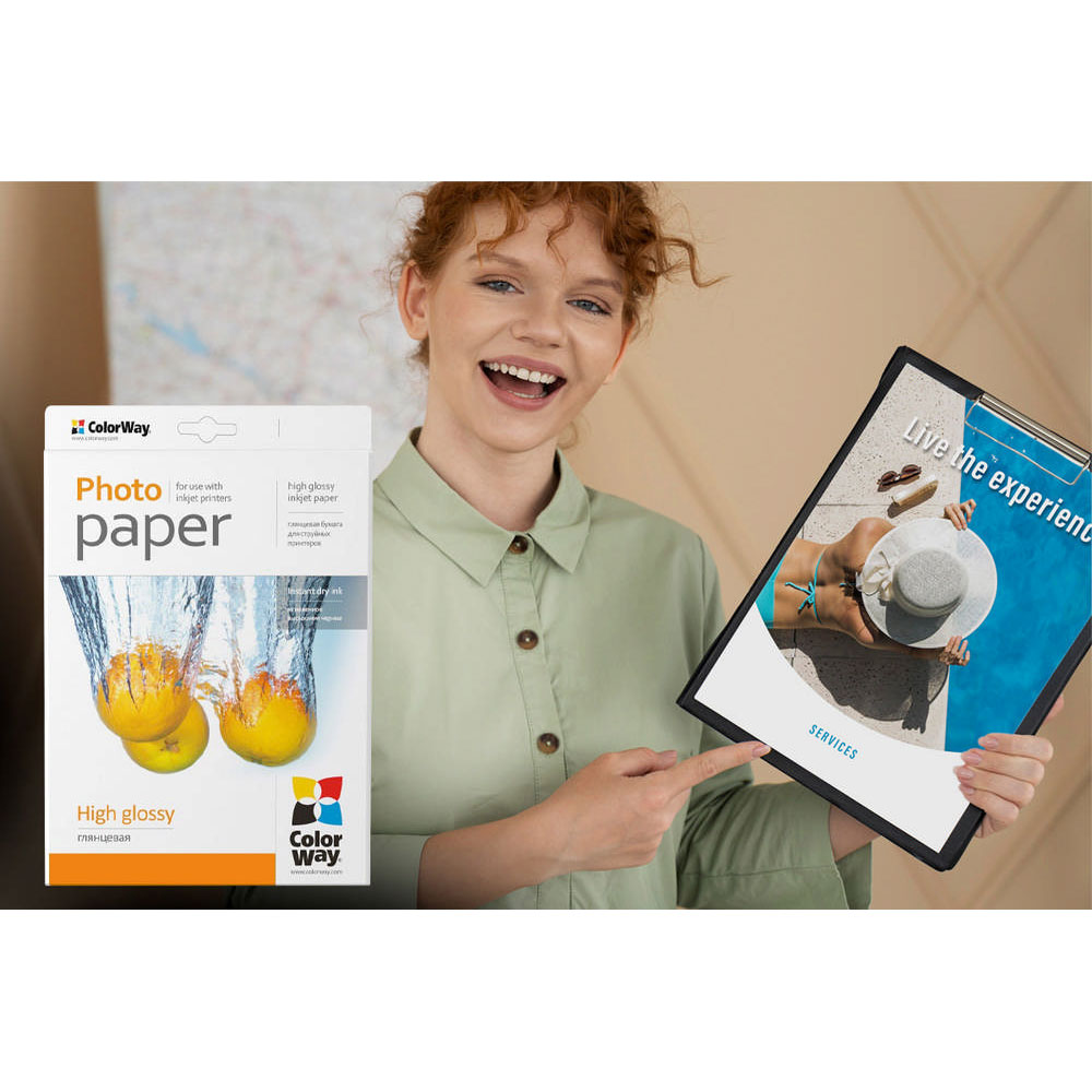 Зображення Фотопапір CW глянцевий 230г/м, A4 ПГ230-50
