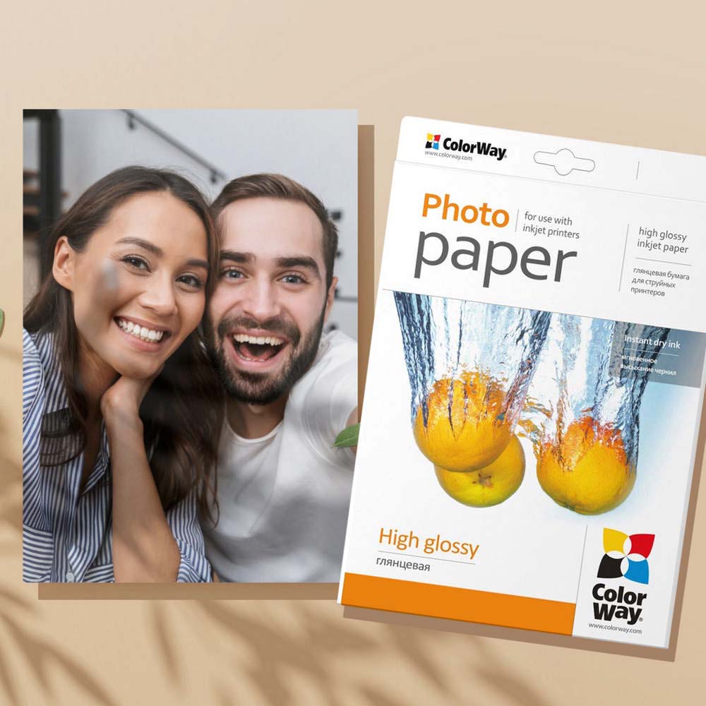 Зовнішній вигляд Фотопапір CW глянцевий 230г/м, A4 ПГ230-50