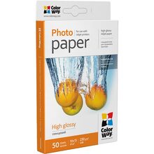 Фотобумага CW глянцевая 230г/м, 10х15 PG230-50 карт.уп.