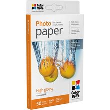 Фотопапір COLORWAY 200г/м, 10x15 PG200-50 карт.уп (PG2000504R)