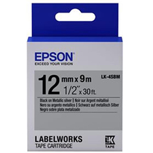 Картридж зі стрічкою Epson LK4SBM 12мм/9м (C53S654019)