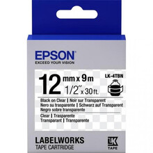 Стрічка Epson LK4TBN 12мм/9м (C53S654012)