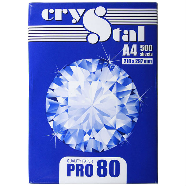 Бумага для печати "CRYSTAL PRO 80" А4, 500 л (коробка 5 пач.)