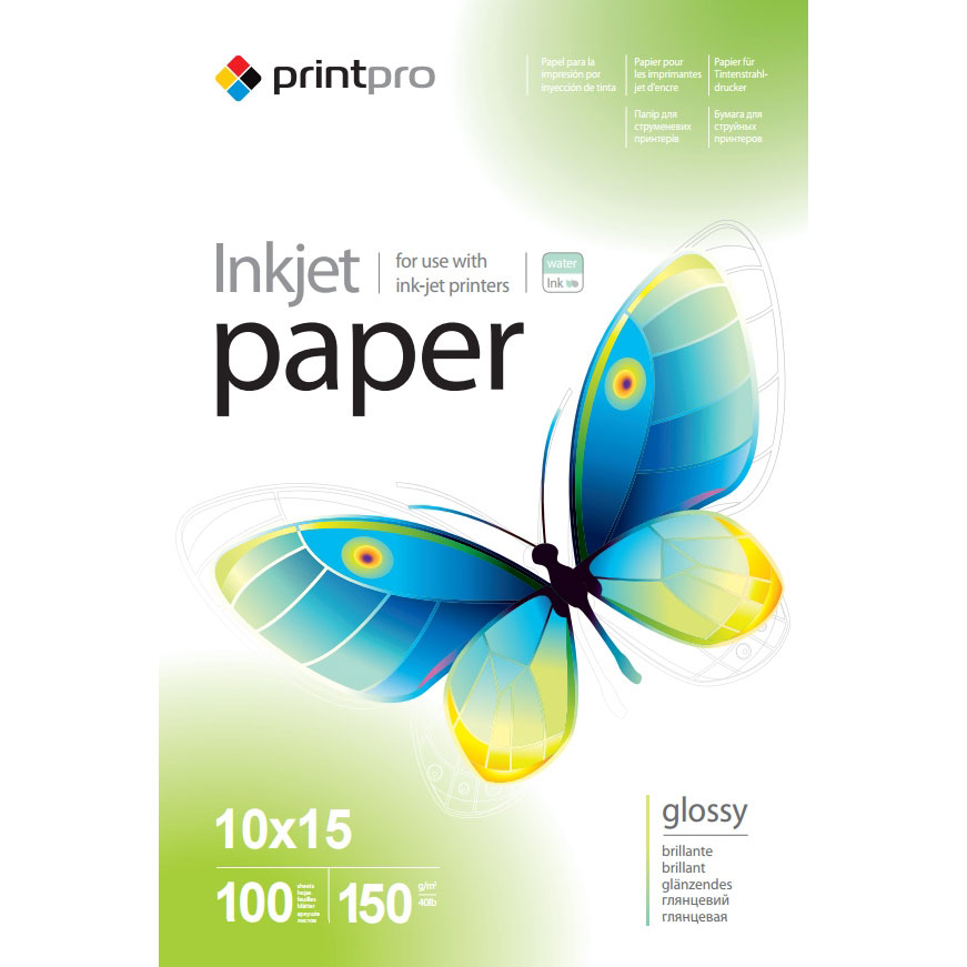 Бумага для печати PRINT PRO глянцевая 150 г/м 10x15 (PGE1501004R)