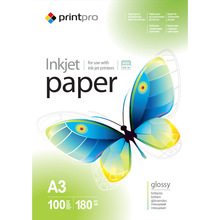 Фотопапір PRINT PRO глянц. 180г/м, A3 PG180-100 (PGE180100A3)