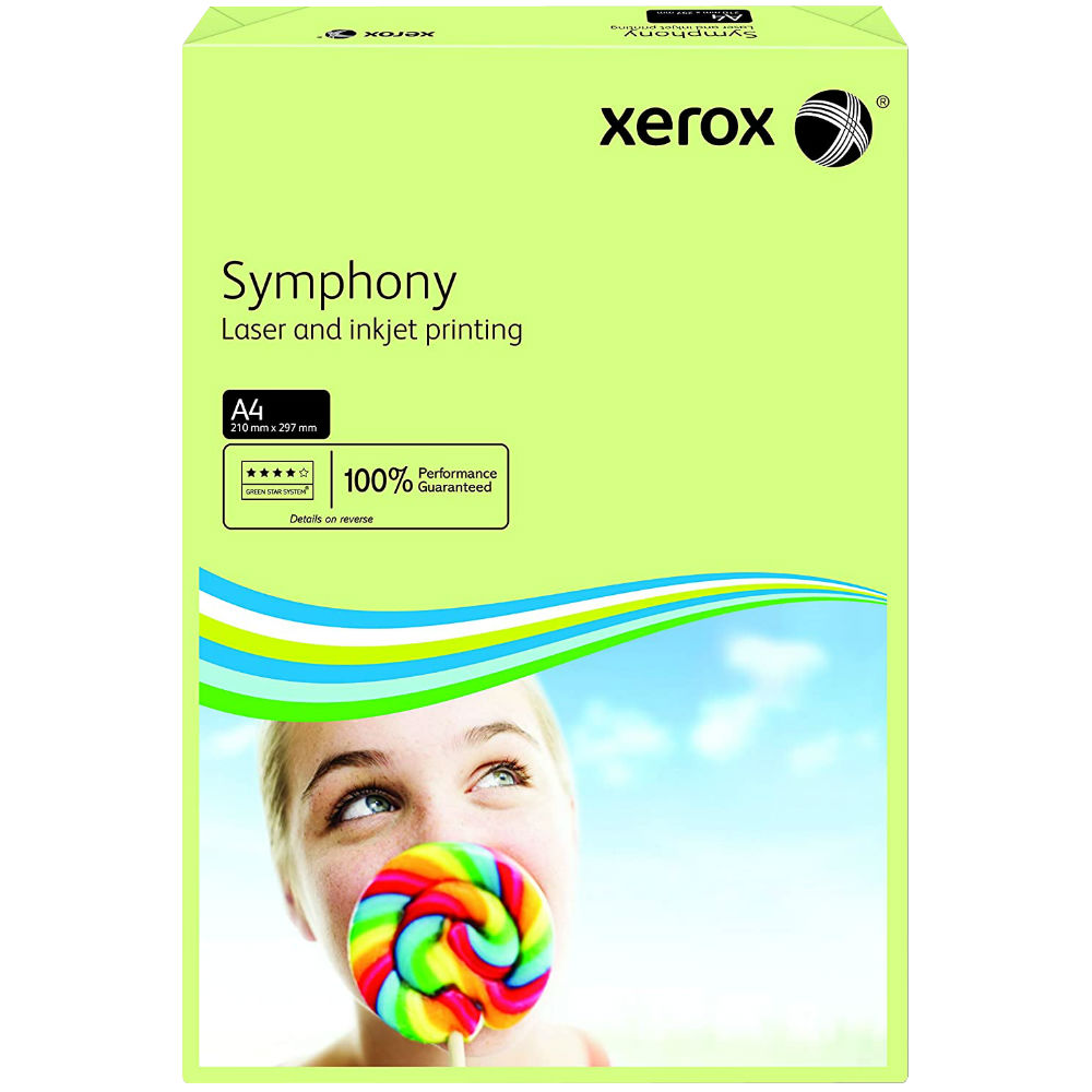 

Бумага для печати XEROX SYMPHONY Pastel Green (80) A4 500л. (003R93965), SYMPHONY Pastel Green (80) A4 500л. (003R93965)