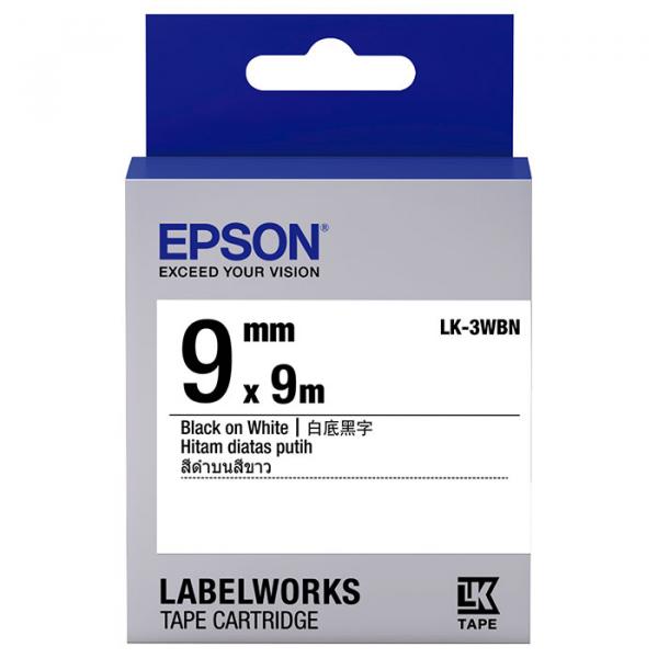 Лента EPSON LK3WBN (C53S653003)